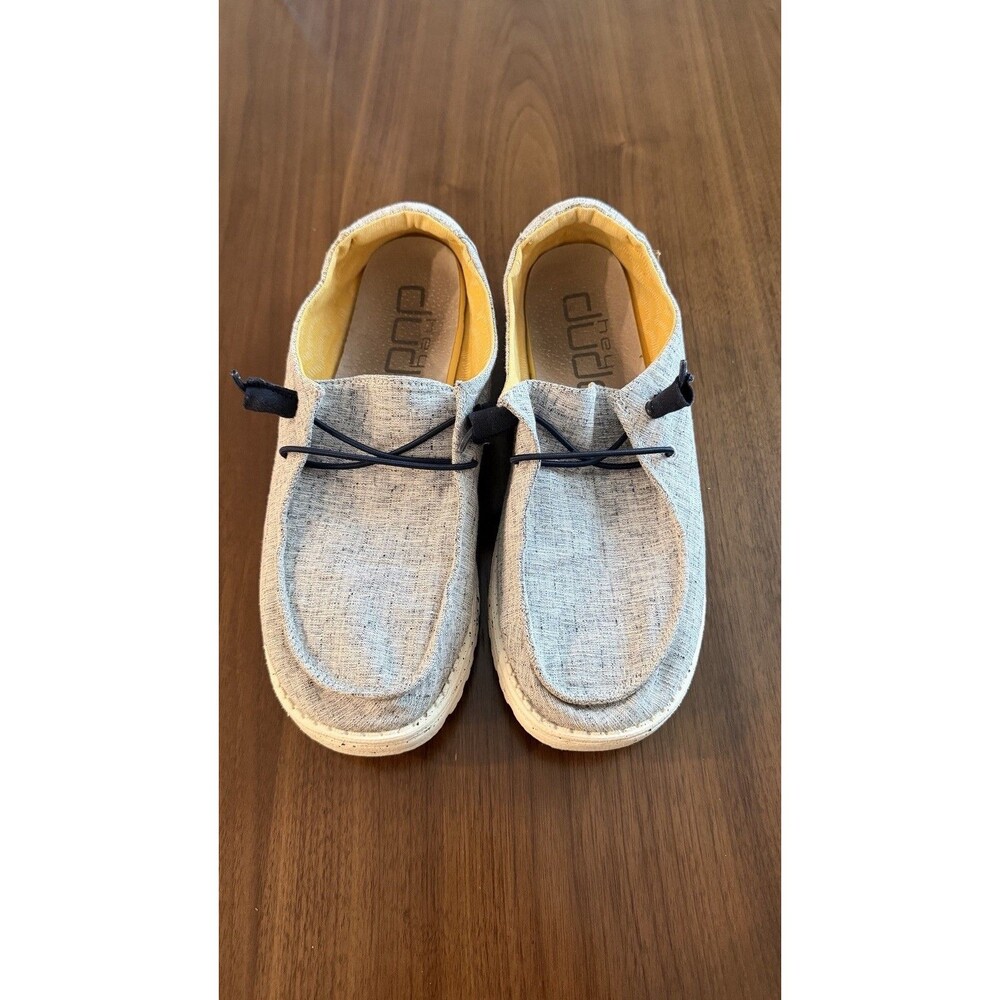 Hey Dude WendyChambray White/BlueSize 9 Used No Box